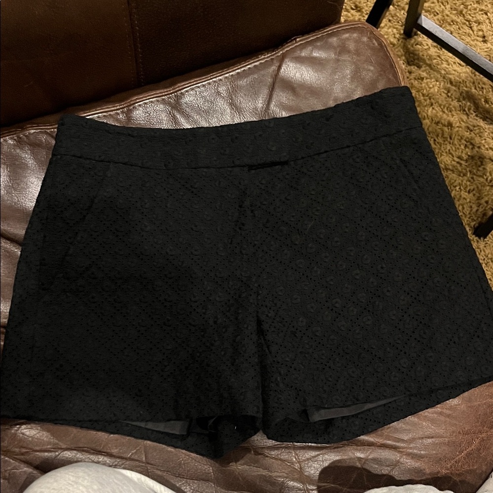 Theory Black High Waist Women's Shorts